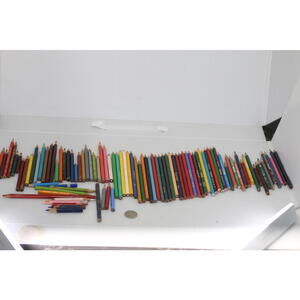 Large Lot Vintage Colored Pencils Prismacolor Crayola Staedtler Canadiana